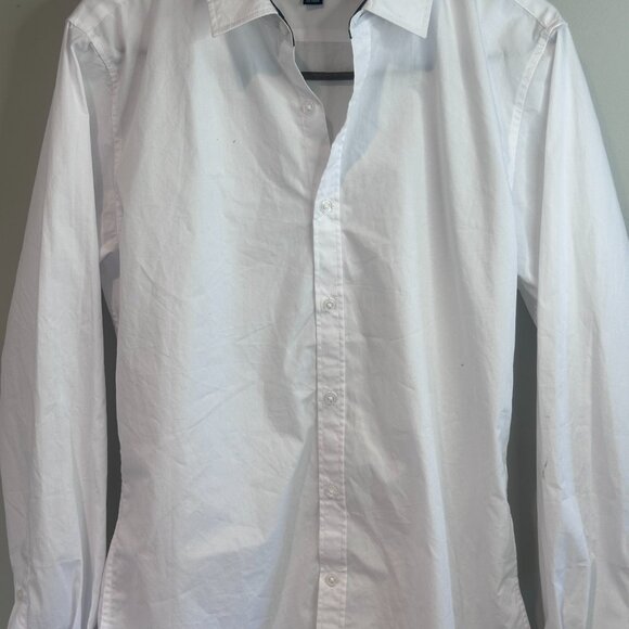 Van Heusen Boys Set Vest Pants Suspender Tie Navy Blue Size12 White Shirt Small - Picture 14 of 15